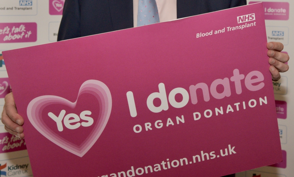 Conor backing Organ Donation Week.