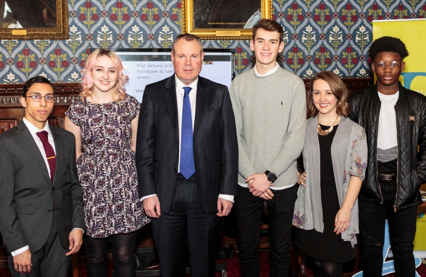 Conor with Anti-Bullying Ambassadors from The Diana Award Campaign.