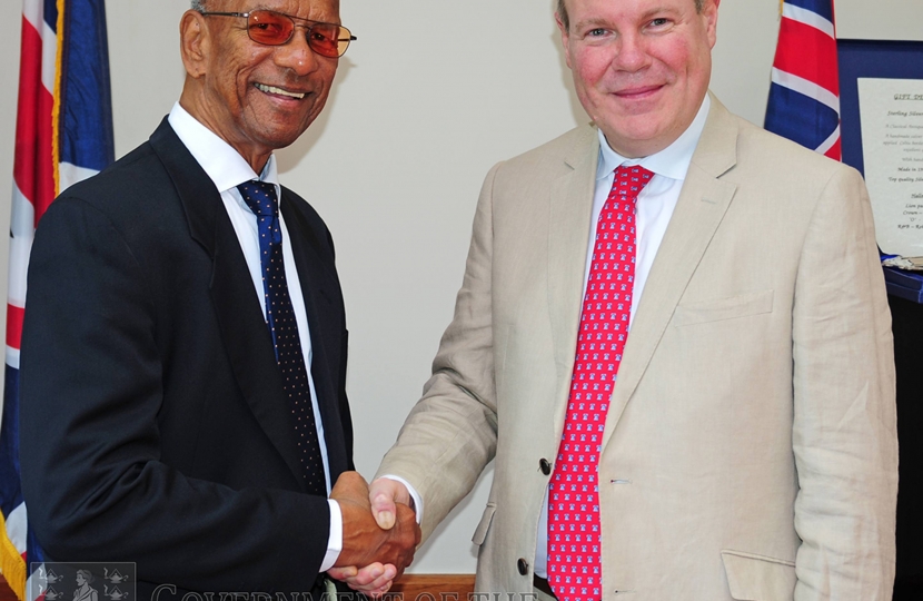 Conor meets BVI Premier to discuss possible new tourism and hospitality links with Bournemouth