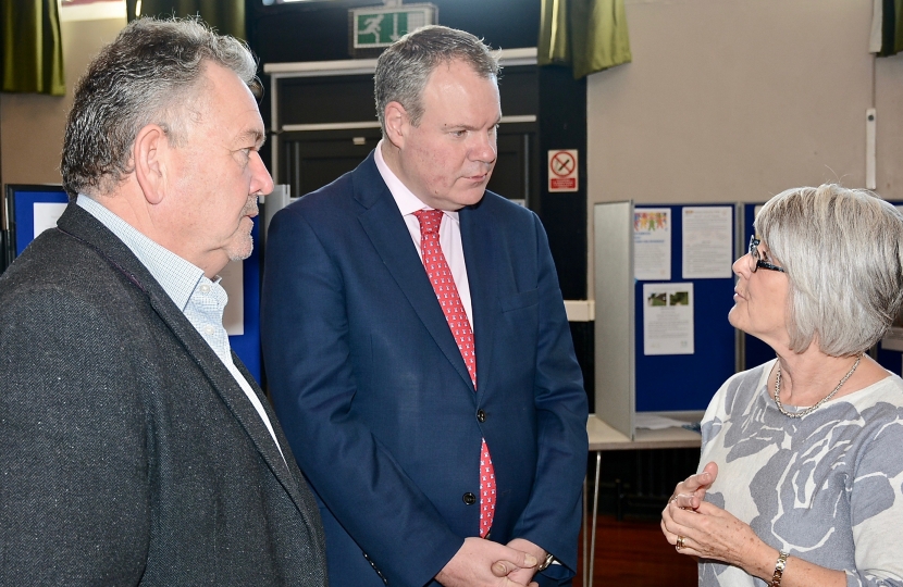 Conor pictured alongside Martyn Underhill, Dorset Police & Crimes Commissioner. 