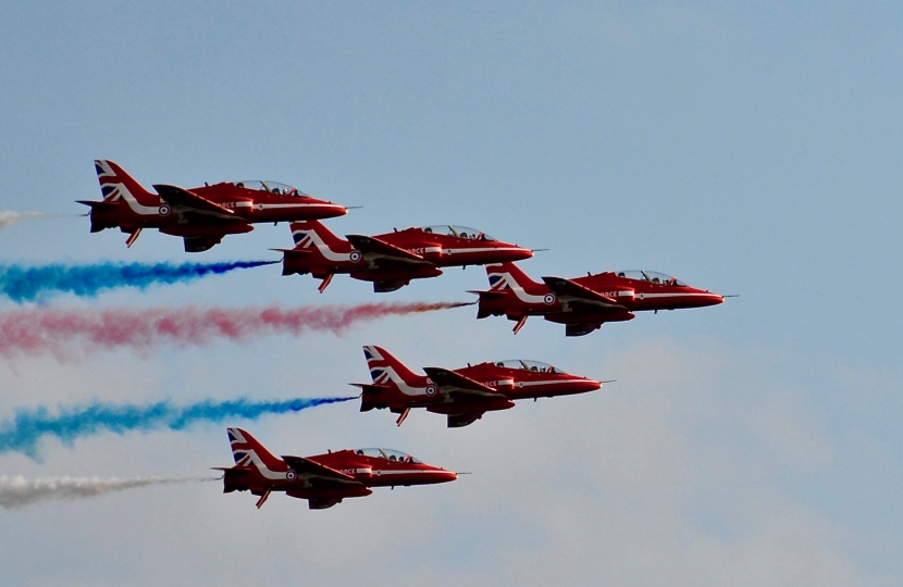 The Red Arrows still the hot favourites at the Bournemouth Air Festival.