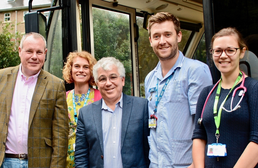 Conor with volunteers on the Health Bus, a mobile clinic for local rough sleepers.