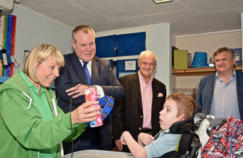 Conor visiting local charity Diverse Abilities.