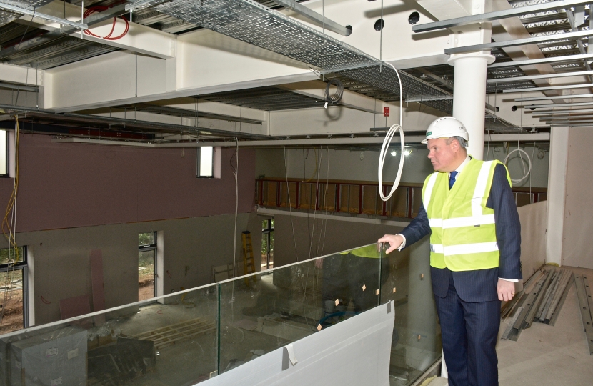 Conor visits Talbot Heath School's new building project.