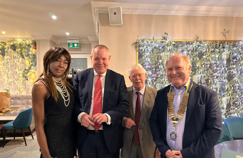 Conor with members of the Bournemouth Rotary Club