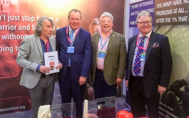 Conor with Jim Davidson, Simon Weston and Dr Nick Murdoch.