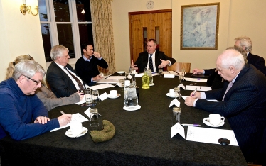 Conor with representatives from the Bournemouth Hotels and Accommodation Association.