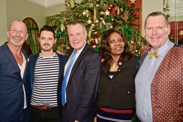 Conor with members of Bournemouth Horticultural Society at their Christmas Cheer reception.