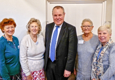 Conor at the Westbourne Branch of the Alzheimer’s Society.