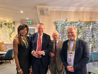 Conor with members of the Bournemouth Rotary Club