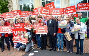 Conor campaigning for Leave in Bournemouth